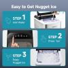 imageEuhomy Portable Countertop Ice Maker  9 Cubes in 6 Mins 26lbsDay SelfCleaning with Ice Scoop ampamp Basket Compact for HomeKitchenOfficeRV BlackSilver