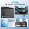 imageEuhomy SelfCleaning Bottom Loading Water Dispenser 3 TemperaturesColdHotWarm with Child Lock Display Light Suitable for Apartments Schools Companies BlackampampSilverBlack