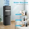 imageEuhomy SelfCleaning Bottom Loading Water Dispenser 3 TemperaturesColdHotWarm with Child Lock Display Light Suitable for Apartments Schools Companies BlackampampSilverBlack