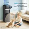 imageEuhomy SelfCleaning Bottom Loading Water Dispenser 3 TemperaturesColdHotWarm with Child Lock Display Light Suitable for Apartments Schools Companies BlackampampSilverBlack