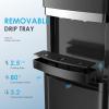 imageEuhomy SelfCleaning Bottom Loading Water Dispenser 3 TemperaturesColdHotWarm with Child Lock Display Light Suitable for Apartments Schools Companies BlackampampSilverBlack
