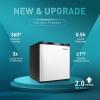 imageEuhomy Upright freezer 30 Cubic Feet Single Door Compact Mini Freezer with Reversible Door Small freezer for HomeDormsApartmentOffice BlackSilver