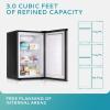 imageEuhomy Upright freezer 30 Cubic Feet Single Door Compact Mini Freezer with Reversible Door Small freezer for HomeDormsApartmentOffice BlackSilver