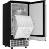 imageEUHOMY 15quot W Commercial Under Counter Ice Maker Machine 100 LbDay AutoCleaning ampamp 24H Timer Gravity DrainageStainless Steel Builtin Freestanding Ice Maker 24 Lb Bin Ideal for Commercial ampamp HomeSilver