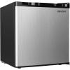 imageEUHOMY 17 CuFt Mini Fridge with Freezer Reversible Single Door Compact Refrigerator Adjustable Thermostat Energy Saving Mini Fridge for Bedroom Office Dorm BlackSilver