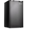 imageEUHOMY 32 CuFt Mini Fridge with Freezer Single Door Compact Refrigerator Energy Saving Mini Refrigerator Adjustable Thermostat Mini fridge for Bedroom Dorm Office SilverBlack