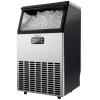 imageEUHOMY Commercial Ice Maker Machine 100lbs24H Stainless Steel Under Counter ice Machine with 33lbs Ice Storage Capacity Freestanding Ice Maker100lbs24H