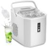 imageEUHOMY LunaArc Crescent Ice Maker Countertop 1600PcsDay Ready in 12Mins Auto Deep Cleaning Timer Portable Ice Maker Machine with Clear Ice Cubes for WhiskeyCoffeeSoft DrinksWhite