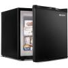 imageEUHOMY Mini Freezer Countertop11 Cubic Feet Single DoorCompact Upright Freezer with Reversible Stainless Steel Door Removable Shelves Small freezer for HomeDormsApartmentOfficeSilverBlack
