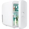 imageEUHOMY Mini Fridge 4 Liter6 Cans ACDC Small Refrigerator for Skincare Portable Cooler and Warmer for Skin Care Cosmetics Beverage 4L Makeup Mini Fridge for Bedroom Car Office Dorm PinkWhite