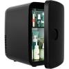 imageEUHOMY Mini Fridge 4 Liter6 Cans Small Refrigerator Portable Cooler and Warmer for Skin Care Cosmetics Beverage 4L Makeup Mini Fridge for Bedroom Car Office PinkBlack