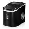 imageEUHOMY Nugget Ice Maker Countertop 44Lbs24H Pebble Ice Maker Machine SelfCleaning Pellet Ice Machine with Ice ScoopampampBasket Sonic Countertop Ice Machine for HomeKitchenOfficeBlackDark Black