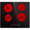 imageEuhomy 2 Burner Electric Cooktop 12 inch 110V Plug in Electric Stove Top Burner 16 Level and Touch Control1800W Builtin and Countertop Cooktop Stove Child LockTimerResidual Heat IndicatorBlack4 Burners