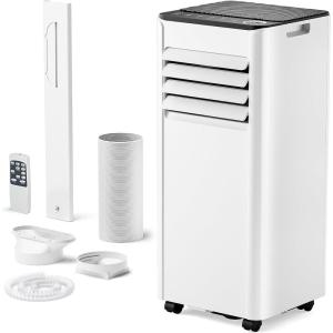 imageEUHOMY 10000 BTU Portable Air Conditioners Up to 450 sqft 31 Standing Smart Cooling AC with Remote Dehumidifier Fan Air Conditioner Cools Room 3 Modes 24hour timer LED Display Bedroom10 000 BTU