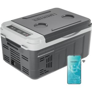 imageEUHOMY 12 Volt Refrigerator 11 Quart 10L Compressor Electric Cooler APP Control Car Fridge 1224V DC ampamp 120240V AC Car refrigerator 468 Portable Freezer for RV Camping TravelRefrigerator