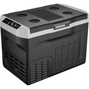 imageEUHOMY 12 Volt Refrigerator 22QT21L 12V Cooler Compressor Electric Cooler 468 12V Fridge 1224V DC 110240V AC Portable Freezer for Camping Travel Truck Home32 Quart