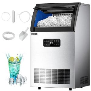 imageEUHOMY Commercial Ice Maker Machine70lbs24H36 Ice Cubes in 812 MinsUnder Counter Ice Maker with Water Filter12lbs Storage CapacityFreestanding Ice Machine for HomeBarCafeRestaurant100lbsday