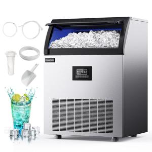 imageEUHOMY Commercial Ice Maker Machine70lbs24H36 Ice Cubes in 812 MinsUnder Counter Ice Maker with Water Filter12lbs Storage CapacityFreestanding Ice Machine for HomeBarCafeRestaurant350lbsday