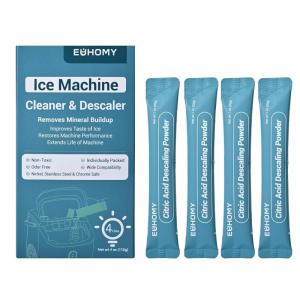 imageEUHOMY Ice Maker Cleaner ampamp Descaler  4 Use ampamp Individually Packed  Ice Machine Cleaner with Organic Citric Acid Descaling Powder Ideal for All Brands1