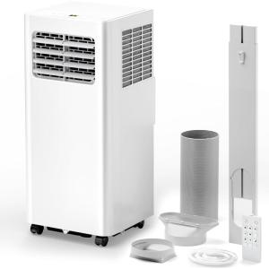 imageEUHOMY Portable Air Conditioners 10000 Btu 3 in 1 Portable Cooling AC with Dehumidifier Fan Sleep Modes AC Unit with Remote Control ampamp 24H Timer for Bedroom Rooms Apartments up to 450 SqFtWhite10 000 BTU