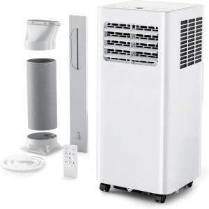 imageEUHOMY Portable Air Conditioners 8000 Btu 3 in 1 Portable Cooling AC with Dehumidifier Fan Sleep Modes AC Unit with Remote Control ampamp 24H Timer for Bedroom Rooms Apartments up to 350 SqFt8 000 BTU