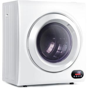 imageEuhomy 110V Portable Clothes Dryer 850W Compact Laundry Dryers 15 cuft Front Load Stainless Steel Electric Dryers Machine with Stainless Steel Tub for ApartmentRVsDormsWhite Easy Control35 CuFt