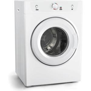 imageEuhomy Compact Dryer 18 cu ft Portable Clothes Dryers with Exhaust Duct with Stainless Steel Liner Four Function Small Dryer Machine Suitable for Apartments Dorm RVs White35 cu ft