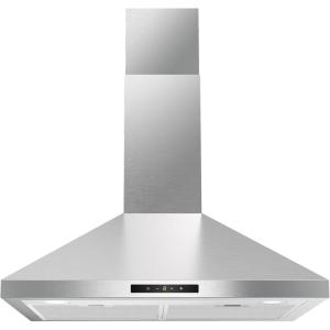 imageEuhomy Ductless Under Cabinet Range Hood 30 inch with 2 Speed Exhaust Fan Kitchen Wall Mount Range Hood 300 CFM with 2W LED Light Vent Hood with Washable Filter Stainless SteelWall Mount  Digital Touch