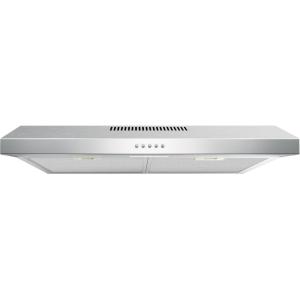 imageEuhomy Ductless Under Cabinet Range Hood 30 inch with 2 Speed Exhaust Fan Kitchen Wall Mount Range Hood 300 CFM with 2W LED Light Vent Hood with Washable Filter Stainless SteelUnder Cabinet  3 Speed
