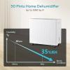 imageEuhomy 1500 SqFt Energy Star Dehumidifier for Basement 22 Pint to 55 Pint Dehumidifier with 085 Gallon Water Tank Capacity Auto DrainageLarge Dehumidifiers For Home with 4 Operation Modes50PintsCS