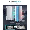 imageEUHOMY 15quot W Commercial Under Counter Ice Maker Machine 90 LbDay AutoCleaning ampamp 24H Timer Gravity DrainageStainless Steel Builtin Freestanding Ice Maker 24 Lb Bin Ideal for Commercial ampamp Home70lbsdayNugget Ice