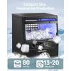 imageEUHOMY Commercial Ice Maker Machine80lbs24H36 Ice Cubes in 812 MinsUnder Counter Ice Maker with Water Filter12lbs Storage CapacityFreestanding Ice Machine for HomeBarCafeRestaurant80lbsCube