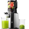 imageCold Press Juicer Machines EUHOMY 56quot Wide Feed Chute Juicer Machines with 400W Slow Masticating Juicer for Whole Fruits ampamp Vegetables High Juice Yield Easy to clean Black Stainless Steel