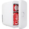 imageEUHOMY Skincare Fridge 5 Liter Mini Fridge for Bedroom with Dimmable LED Mirror ACDC Portable Cooler ampamp Warmer for Skincare Cosmetics and Food Makeup Fridge for Bedroom Car ampamp Office WhiteWhite