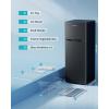 imageEUHOMY Mini Fridge with Freezer 32 CuFt Compact Refrigerator with freezer 2 Door Mini Fridge with freezer Upright for Dorm Bedroom Office Apartment Food Storage or Drink Beer BlackBlack
