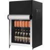 imageEUHOMY Outdoor Refrigerator Cover Waterproof and Dustproof Upright Mini Fridge Covers Freezer Cover for 32 Cuft Beverage Refrigerator Fridge 191quot D x 181quot W x 315quot H Black