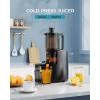 imageCold Press Juicer MachinesEUHOMY 56quot Wide Feed ChuteSlow Masticating Juicer for Whole Vegetables and Fruits996 High Juice YieldEasy to clean Juicer Machines with BPA FreeBlack