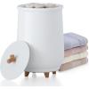 imageEUHOMY Large Towel Warmer for Bathroom 3 Timer Settings 306090 Mins Auto ShutOff Fragrance Disc Holder Bucket Towel Warmer for Oversized Towels Blankets ampamp Bathrobes White01NEW