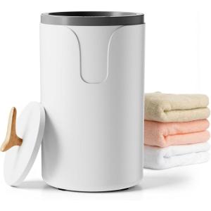 imageEUHOMY Large Towel Warmer for Bathroom 3 Timer Settings 306090 Mins Auto ShutOff Fragrance Disc Holder Bucket Towel Warmer for Oversized Towels Blankets ampamp Bathrobes White03NEW